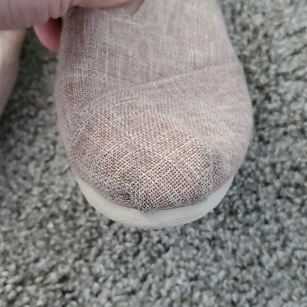 Toms - Beige with shiny thread - Size 8 - Picture 4 of 6